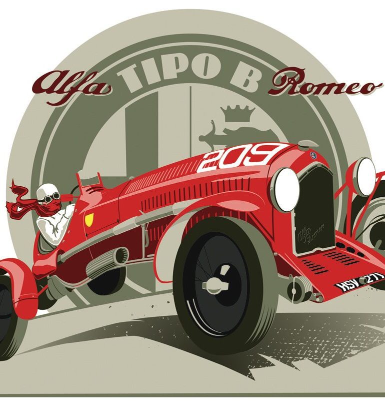 Alfa Romeo Tipo B P3 Artwork